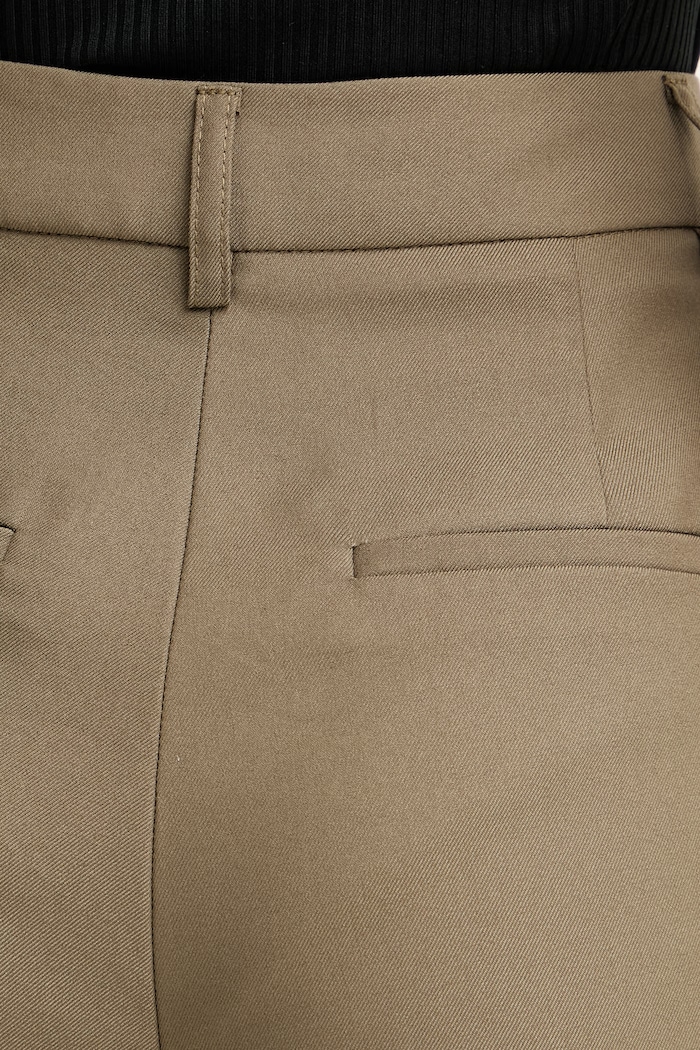 Morgan pantaloni da abito da donna con viscosa verde PFIDI.F