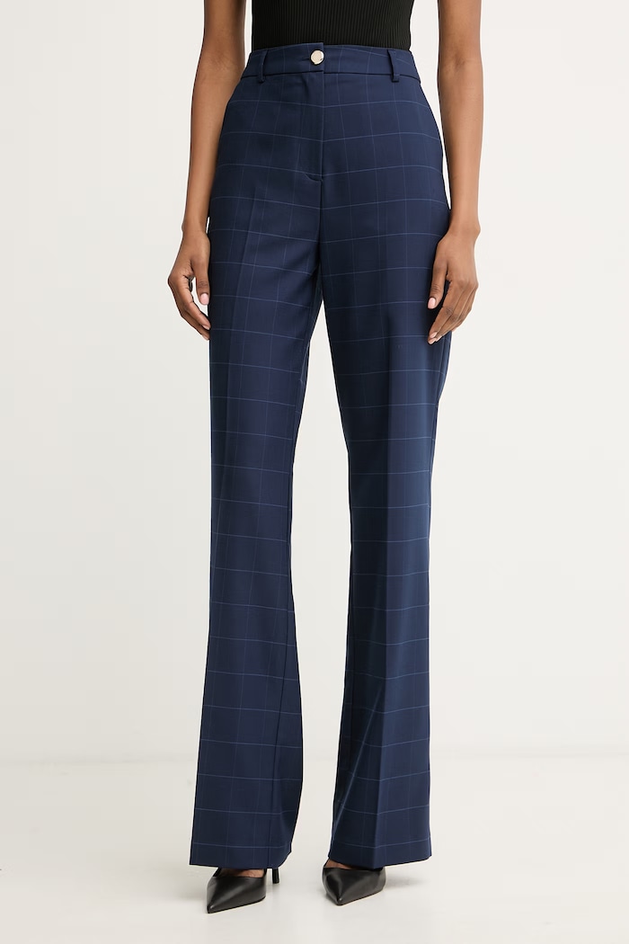 Morgan pantaloni da donna con viscosa blu navy PNATY.F