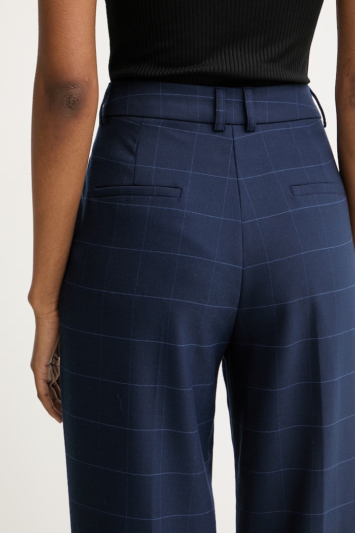 Morgan pantaloni da donna con viscosa blu navy PNATY.F
