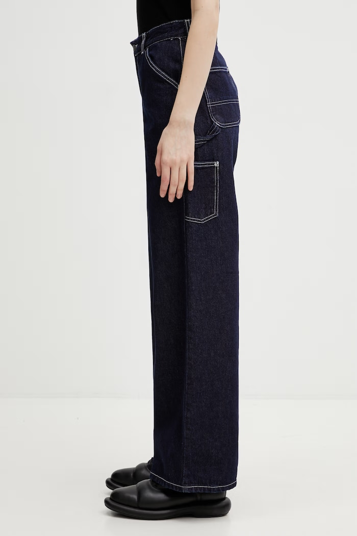 Carhartt WIP W' Jens Pant blugi largi pentru femei I036599.102 albastru SS26