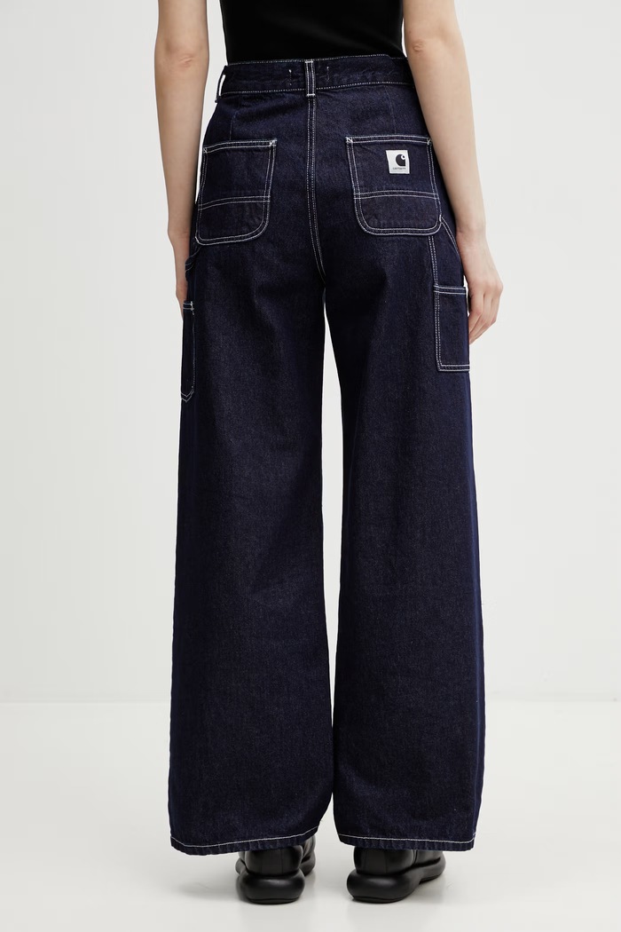 Îmbrăcăminte Carhartt WIP W' Jens Pant blugi largi pentru femei I036599.102 albastru