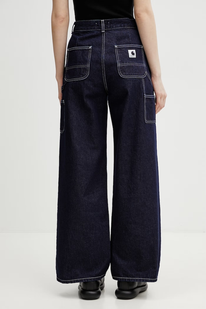Îmbrăcăminte Carhartt WIP W' Jens Pant blugi largi pentru femei I036599.102 albastru
