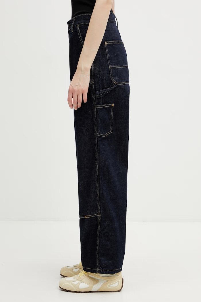 Carhartt WIP W' Brandon Double Knee Pant blugi loose pentru femei I034462.102 albastru SS26