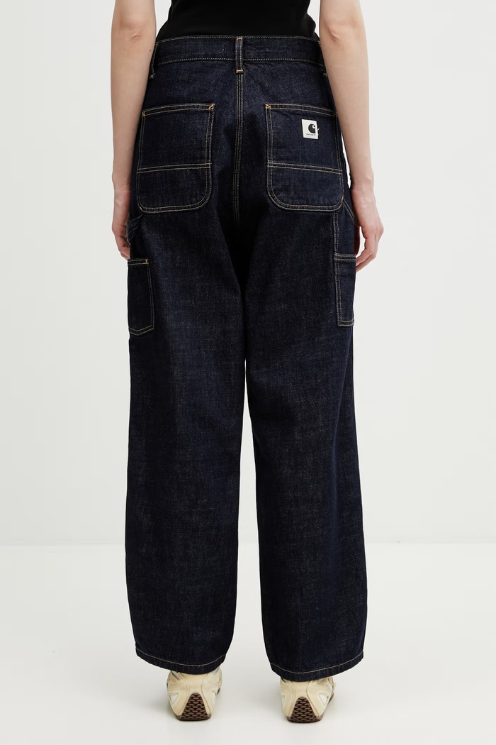 Îmbrăcăminte Carhartt WIP W' Brandon Double Knee Pant blugi loose pentru femei I034462.102 albastru