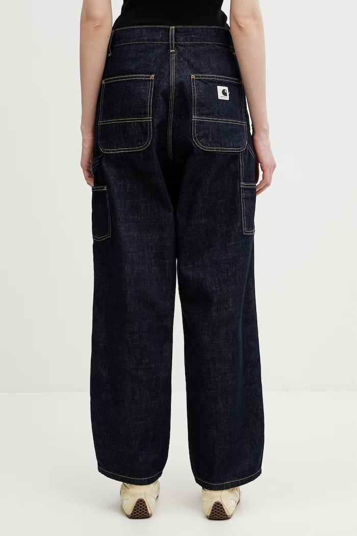Îmbrăcăminte Carhartt WIP W' Brandon Double Knee Pant blugi loose pentru femei I034462.102 albastru