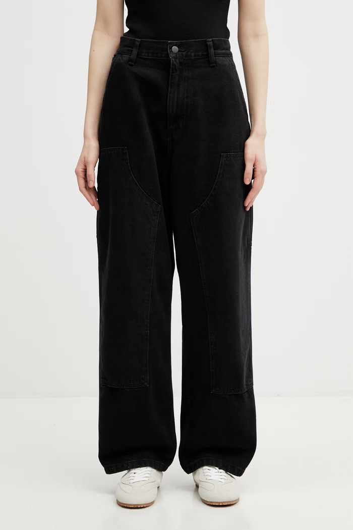 Carhartt WIP W' Brandon Double Knee Pant loose traperice za žene crna I034462.8906