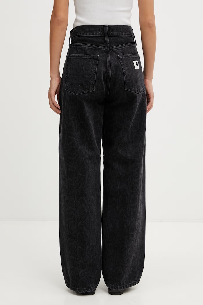 Odjeća Carhartt WIP W' Snake Arin Pant tapered traperice za žene I036596.3R260 crna