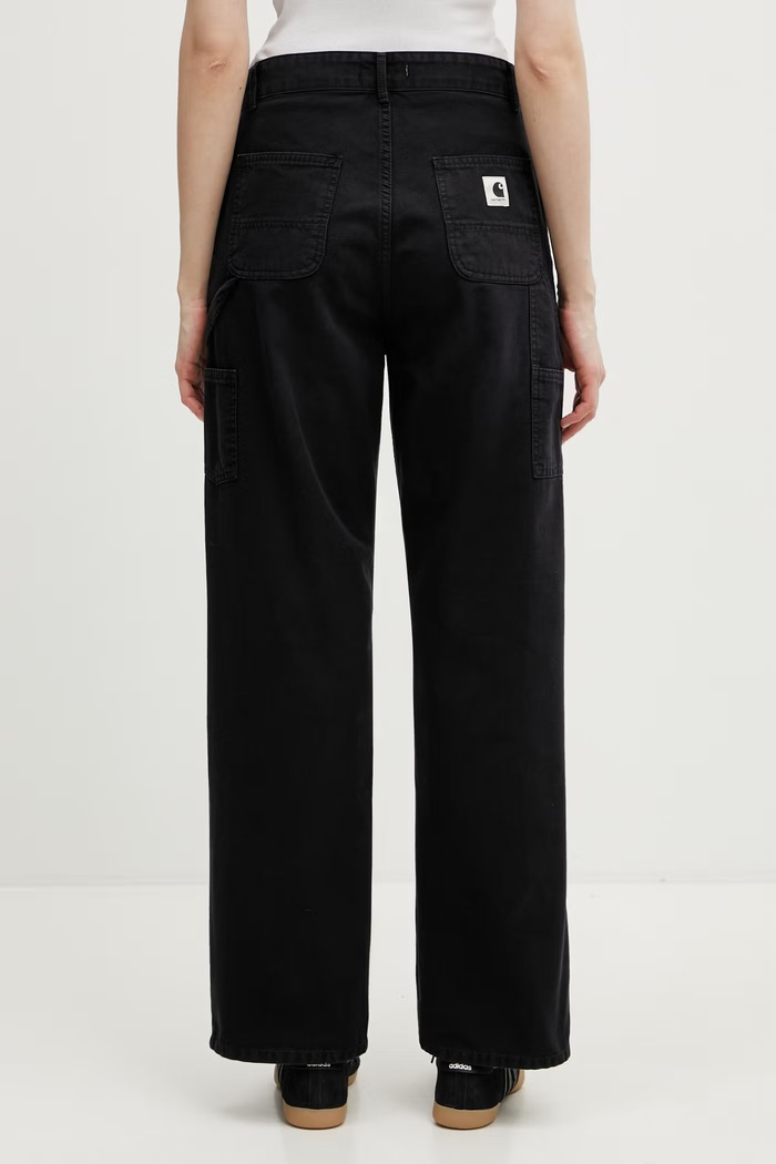 Одежда Carhartt WIP W' Pierce Pant Straight брюки из хлопка для женщин I034829.894O тёмно-синий