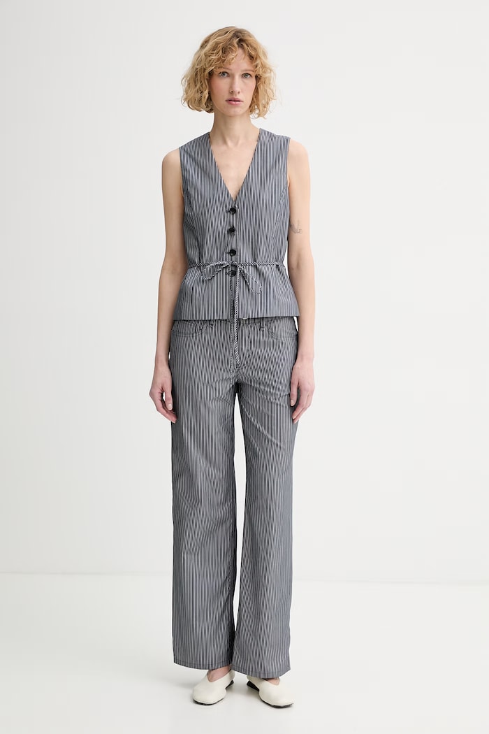 Rag & Bone nohavice dámske bavlnené RA5R26S7MCO sivá SS26