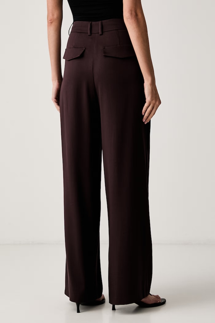 Abbigliamento Le Privé pantaloni da donna con viscosa ROMY TROUSERS LP00689 marrone
