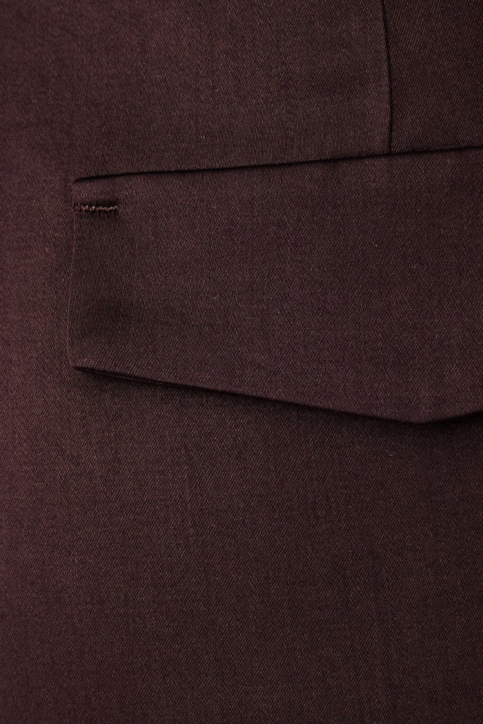 Le Privé spodnie damskie z wiskozą ROMY TROUSERS brązowy LP00689