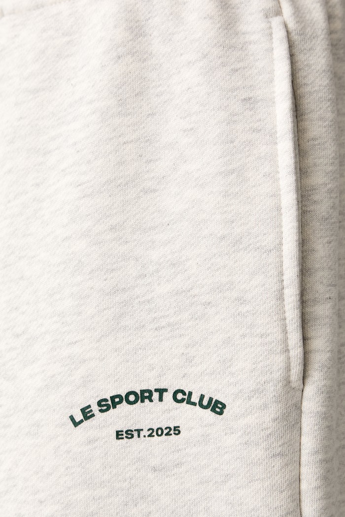 Le Privé spodnie dresowe damskie bawełniane VARSITY JOGGER szary LP00702