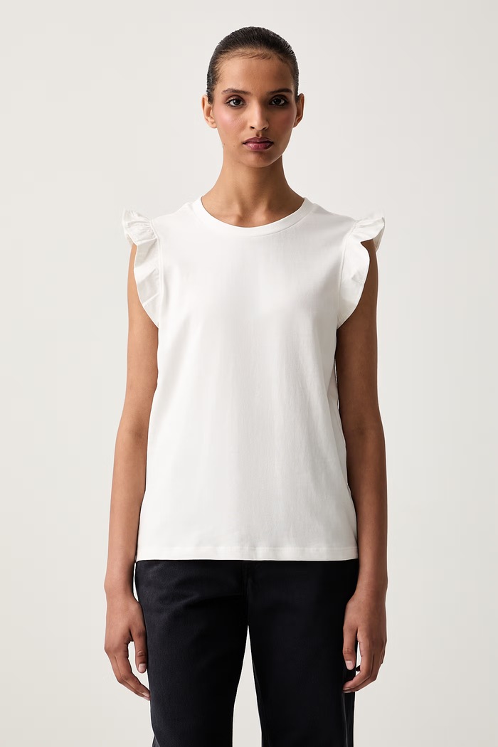 Marc O'Polo T-shirt damski bawełniany biały 5000008192