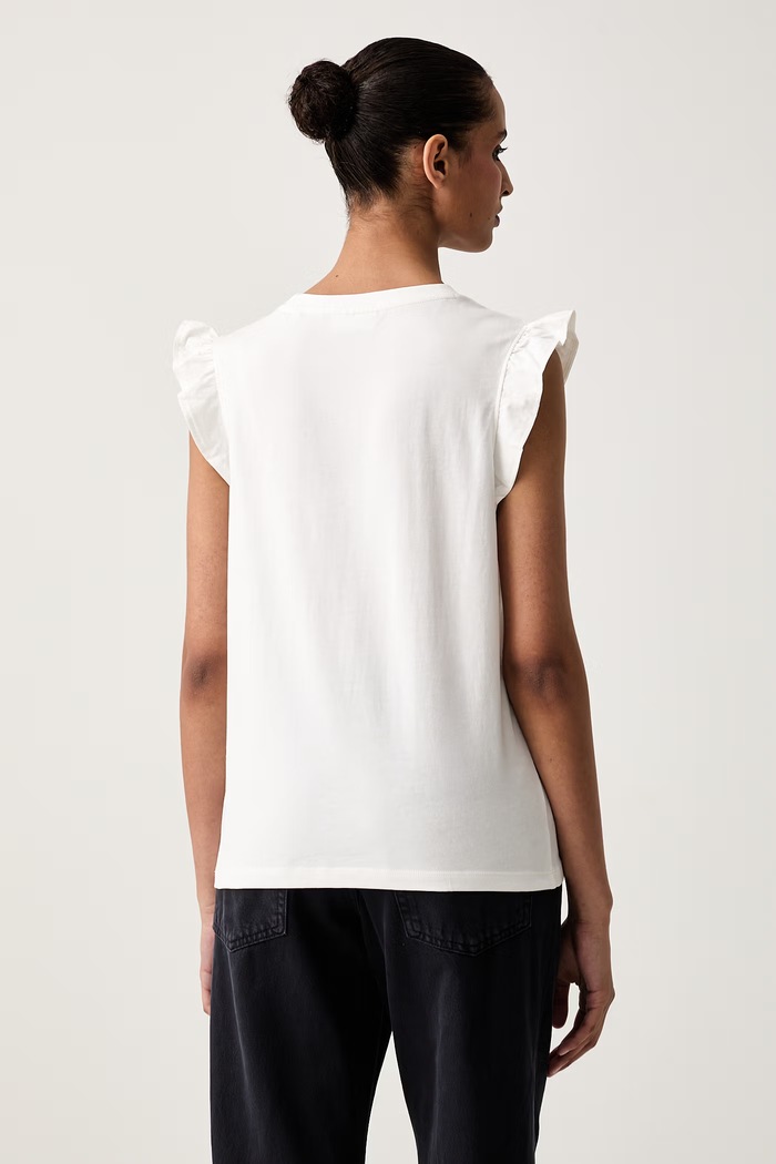 Odzież Marc O'Polo T-shirt damski bawełniany 5000008192 biały