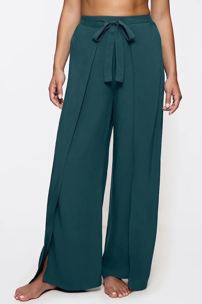 Triumph pantaloni palazzo da donna in viscosa Beach MyWear turchese 10222189