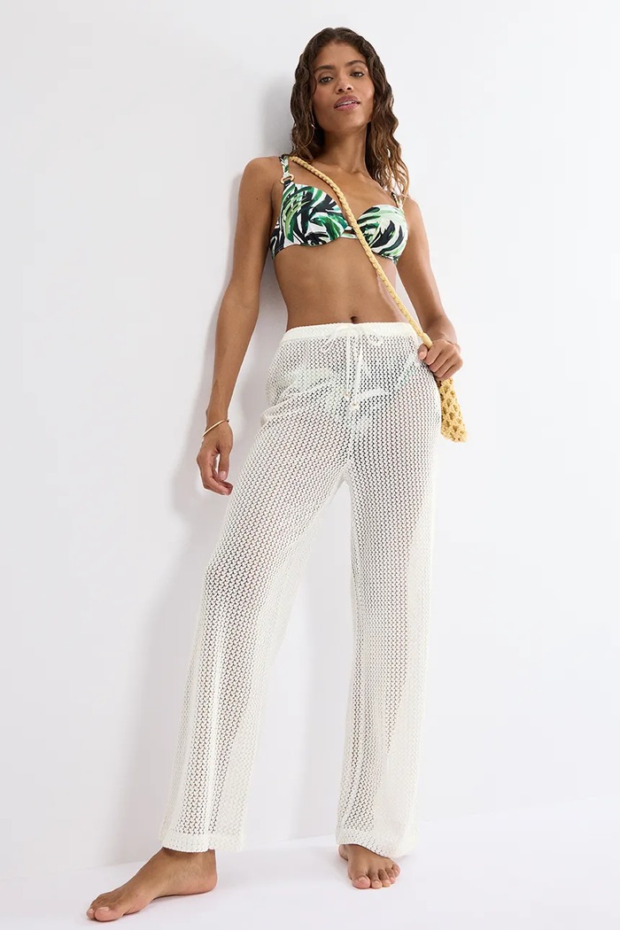 Odzież Triumph spodnie plażowe damskie Beach MyWear 10226465 beżowy