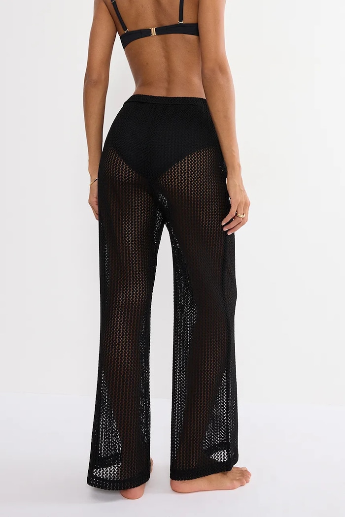Triumph spodnie plażowe damskie Beach MyWear 10226465 czarny SS26