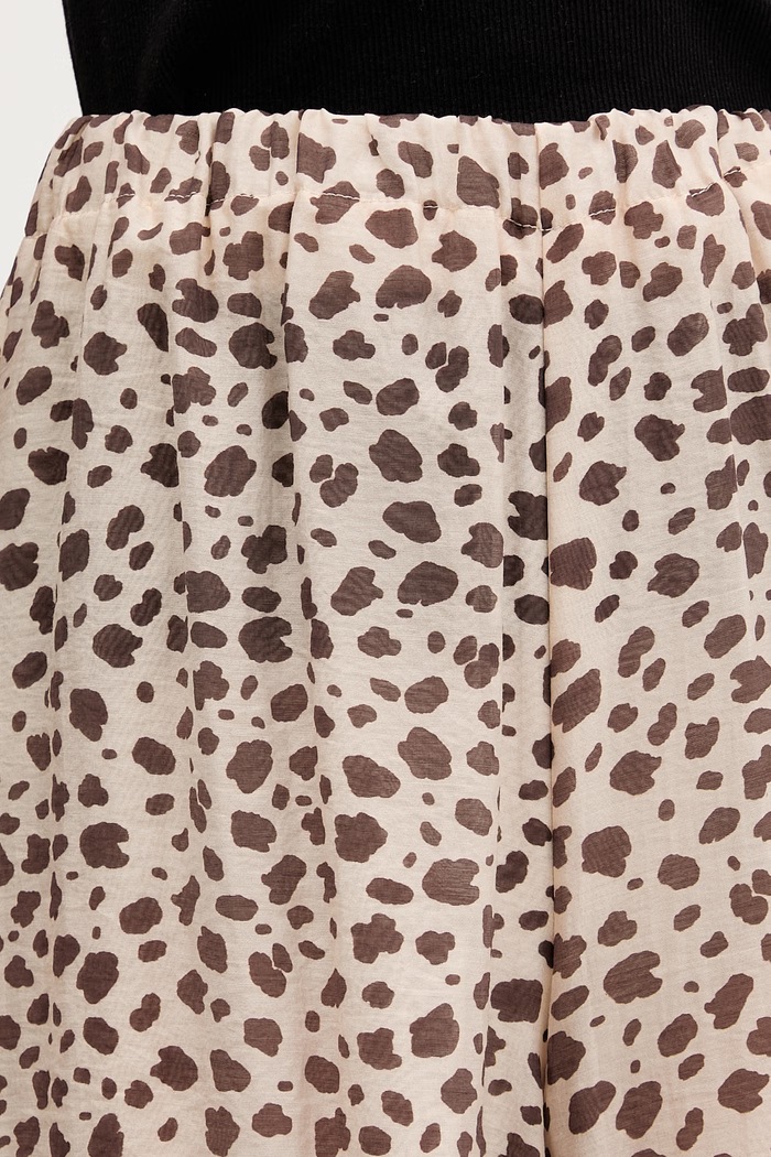 ViCOLO pantaloni palazzo pentru femei cu lyocell maro TAB0531