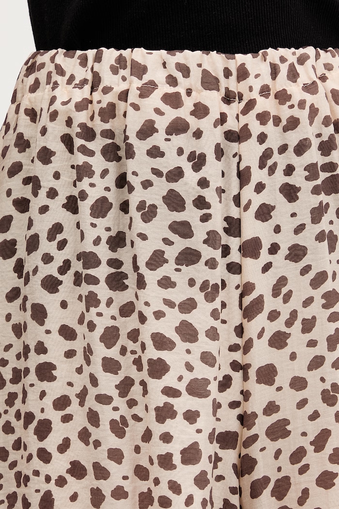 ViCOLO pantaloni palazzo pentru femei cu lyocell maro TAB0531