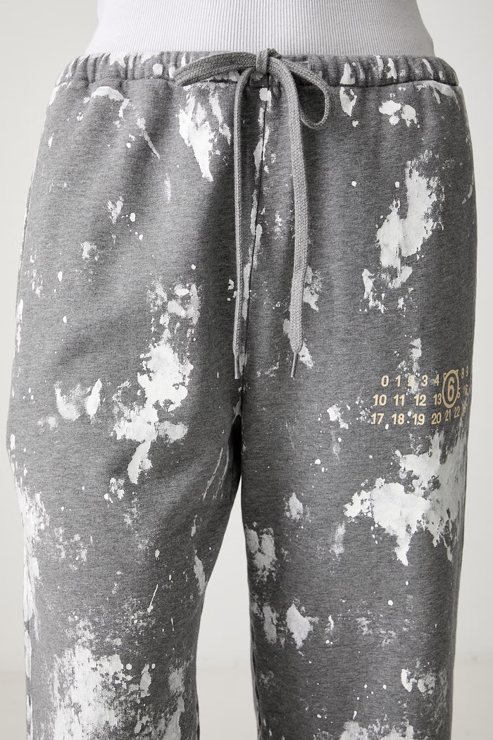 MM6 Maison Margiela spodnie dresowe damskie bawełniane S62KB0263.S25337 szary