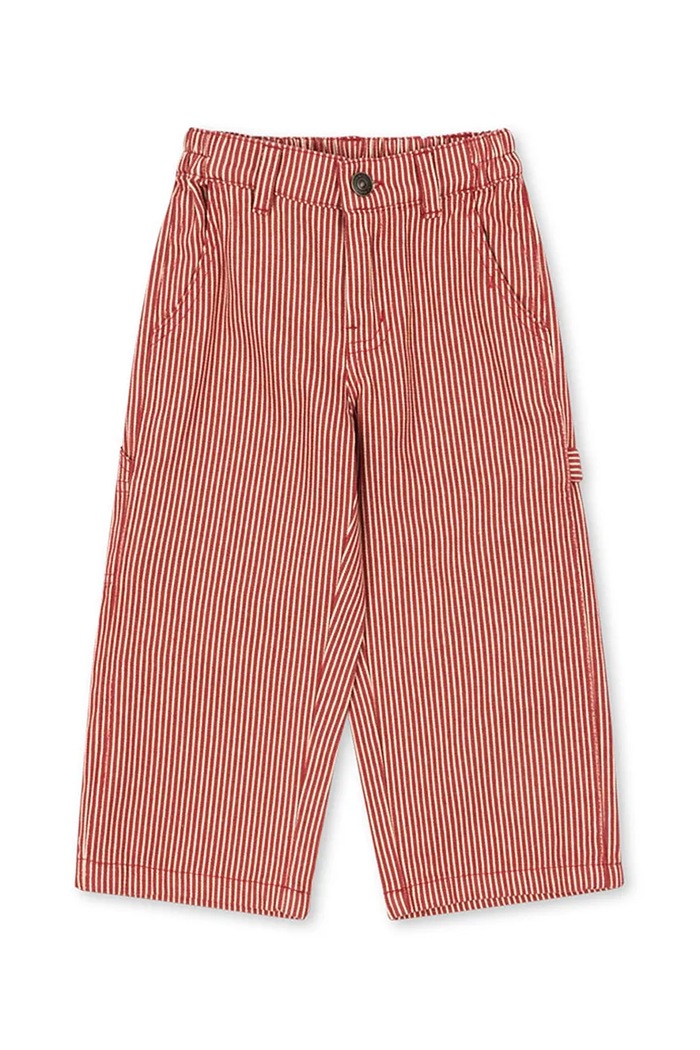 Detské bavlnené nohavice Konges Sløjd LUC PANTS GOTS bavlna ružová KS104351.PreSpring