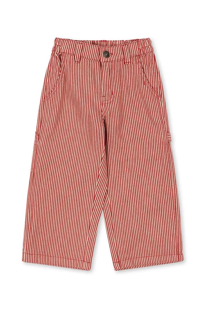 Detské bavlnené nohavice Konges Sløjd LUC PANTS GOTS bavlna ružová KS104351.PreSpring