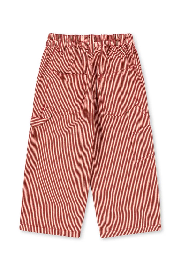 Detské bavlnené nohavice Konges Sløjd LUC PANTS GOTS KS104351.PreSpring ružová SS26