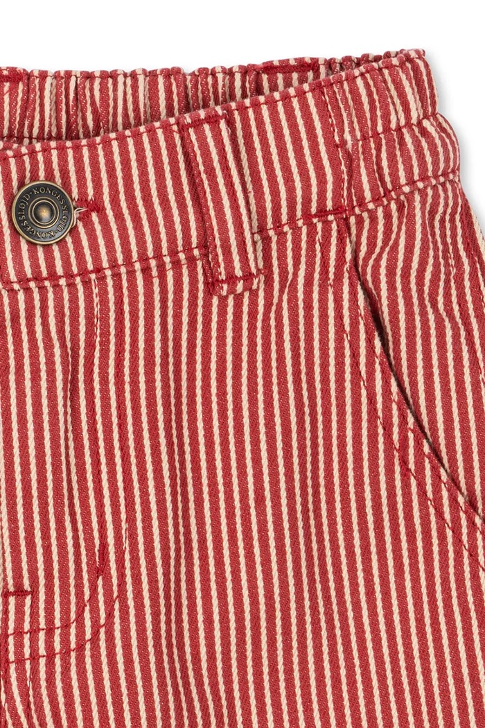 Dievča Detské bavlnené nohavice Konges Sløjd LUC PANTS GOTS KS104351.PreSpring ružová