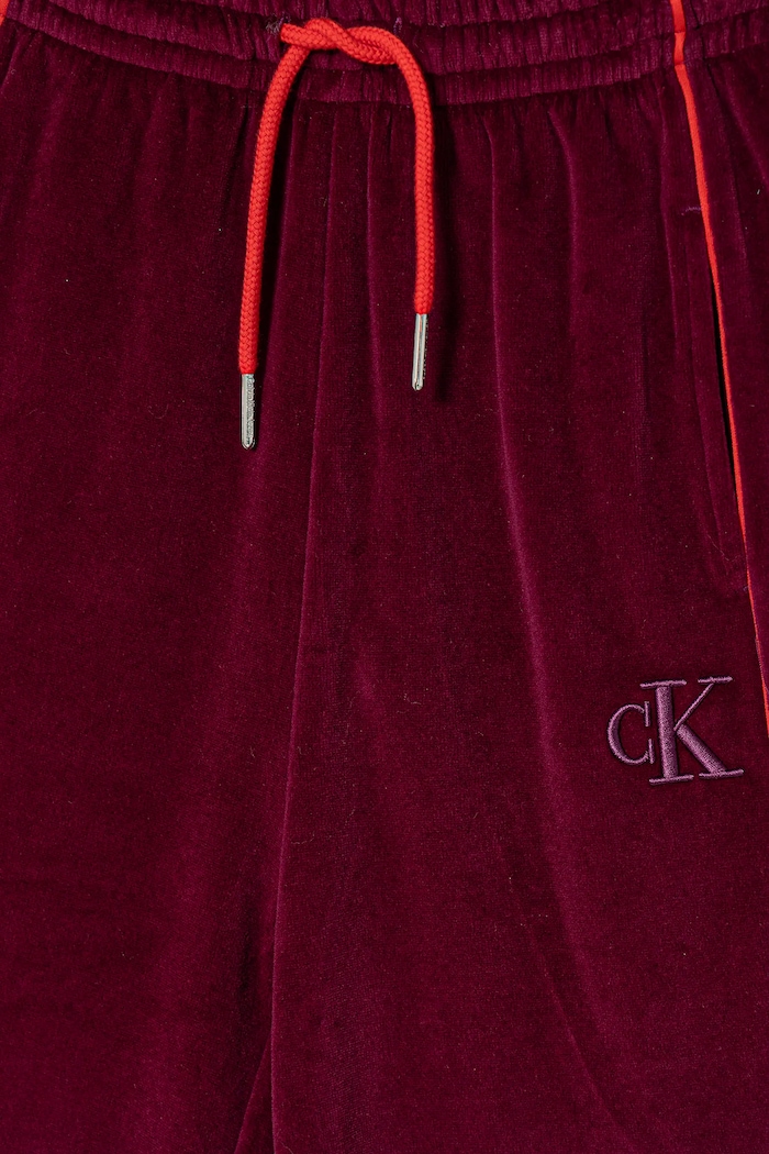 Fete Calvin Klein Jeans pantaloni de trening din velur pentru copii IG0IG03057.128.176.PPY2 burgundia