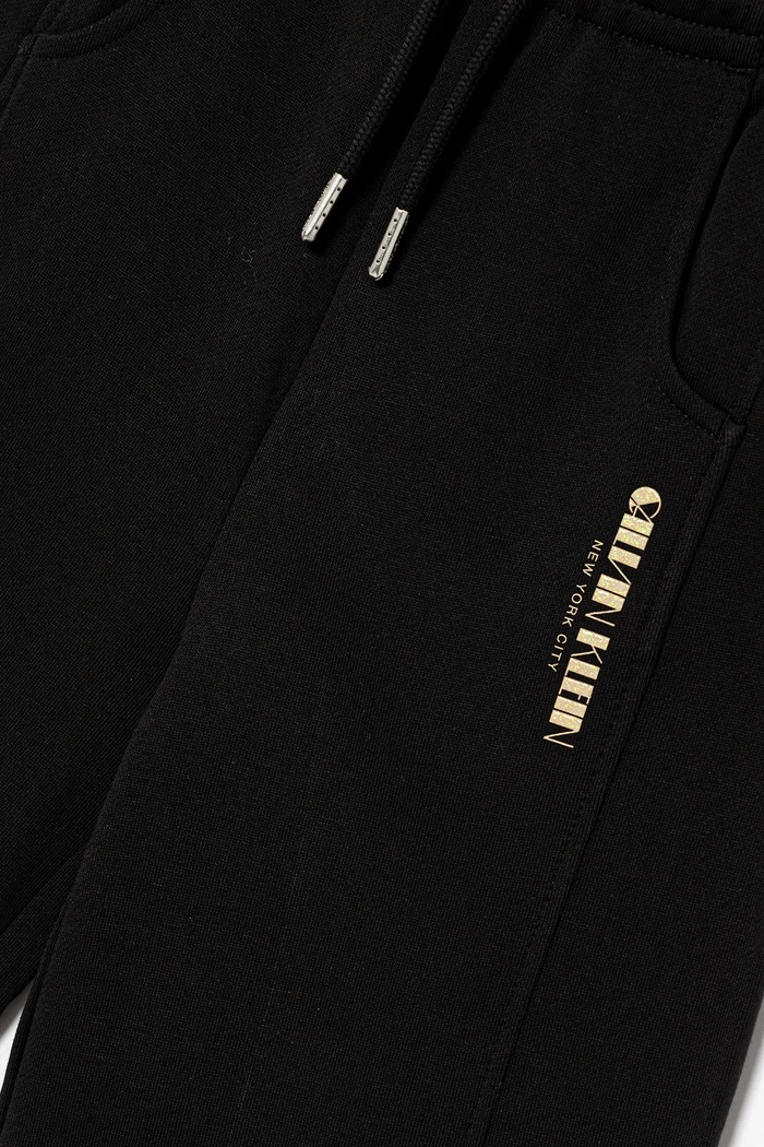 Lány Calvin Klein Jeans gyerek pamut melegítőnadrág IG0IG03097.128.176.PPY2 fekete