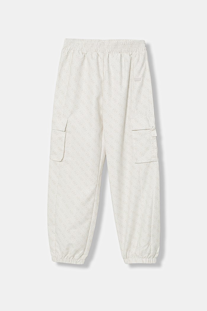 Dětské kalhoty Guess látka béžová J6RB03.WH2K0.PPY2