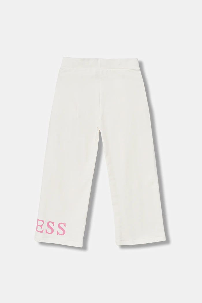 Detské bavlnené tepláky Guess K6RB01.KA6R4.PPY2 béžová SS26
