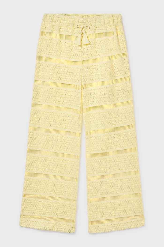 Mayoral pantaloni copii tricotaj galben 6550.8C.Junior.PPY2