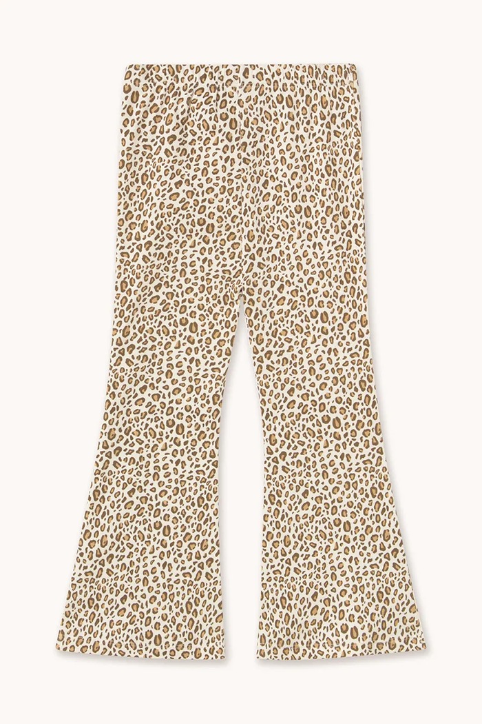 Παιδικό παντελόνι Tinycottons ANIMAL PRINT RIB PANT SS26.124 μπεζ SS26
