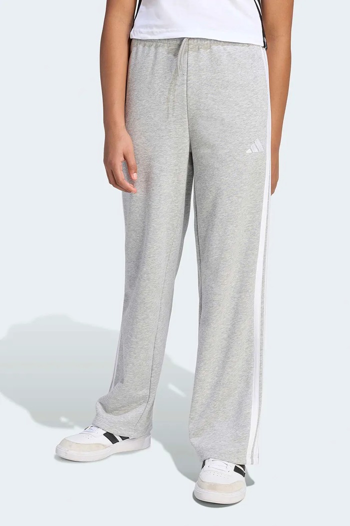 Detské tepláky adidas melanž sivá JZ3688