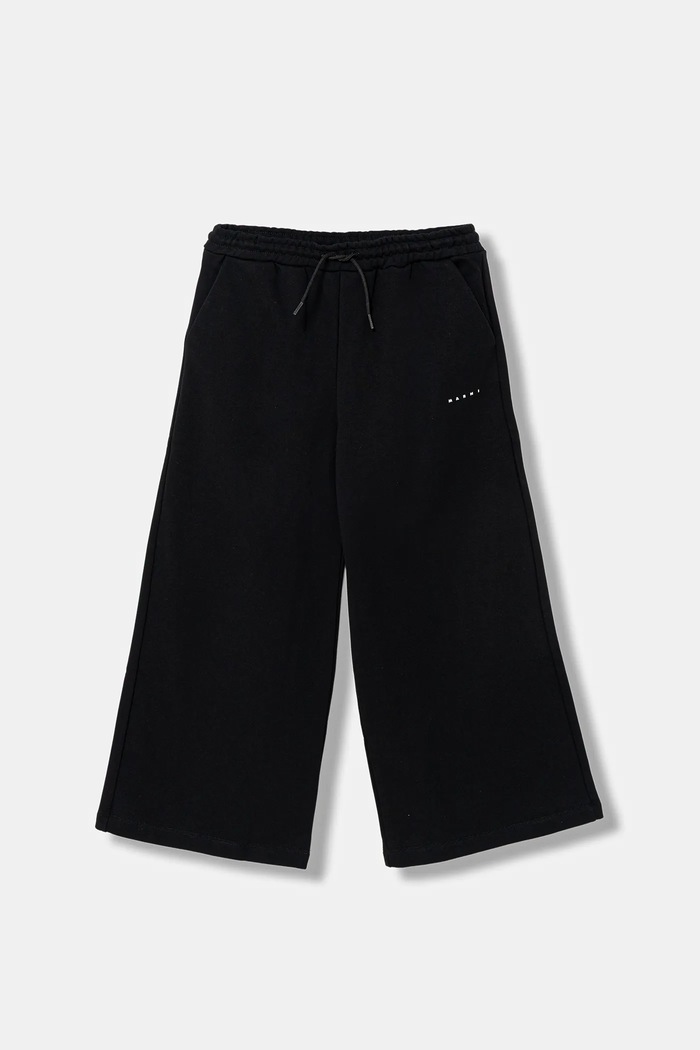 Marni pantaloni de trening din bumbac pentru copii MP190F TROUSERS bumbac negru M01432.M00V0
