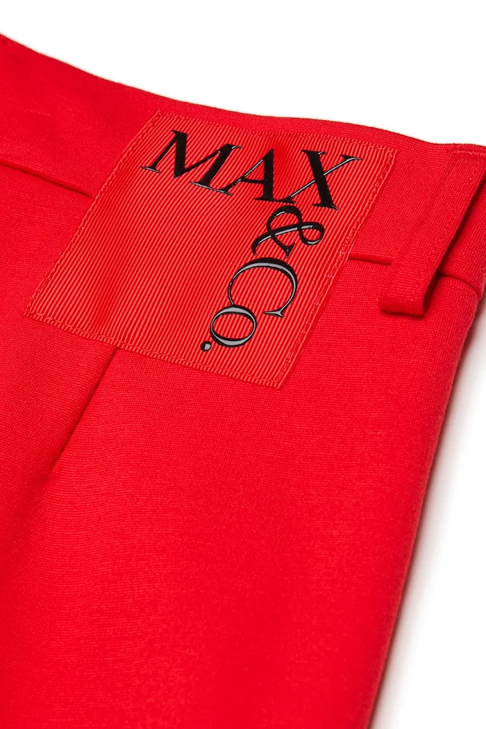 MAX&Co. pantaloni copii MAXP48F TROUSERS MX0308.MX00K rosu