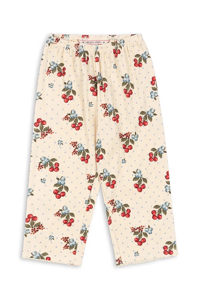 Дитячі штани Konges Sløjd CHLEO PANTS GOTS з еластаном бежевий KS104730.PPY2