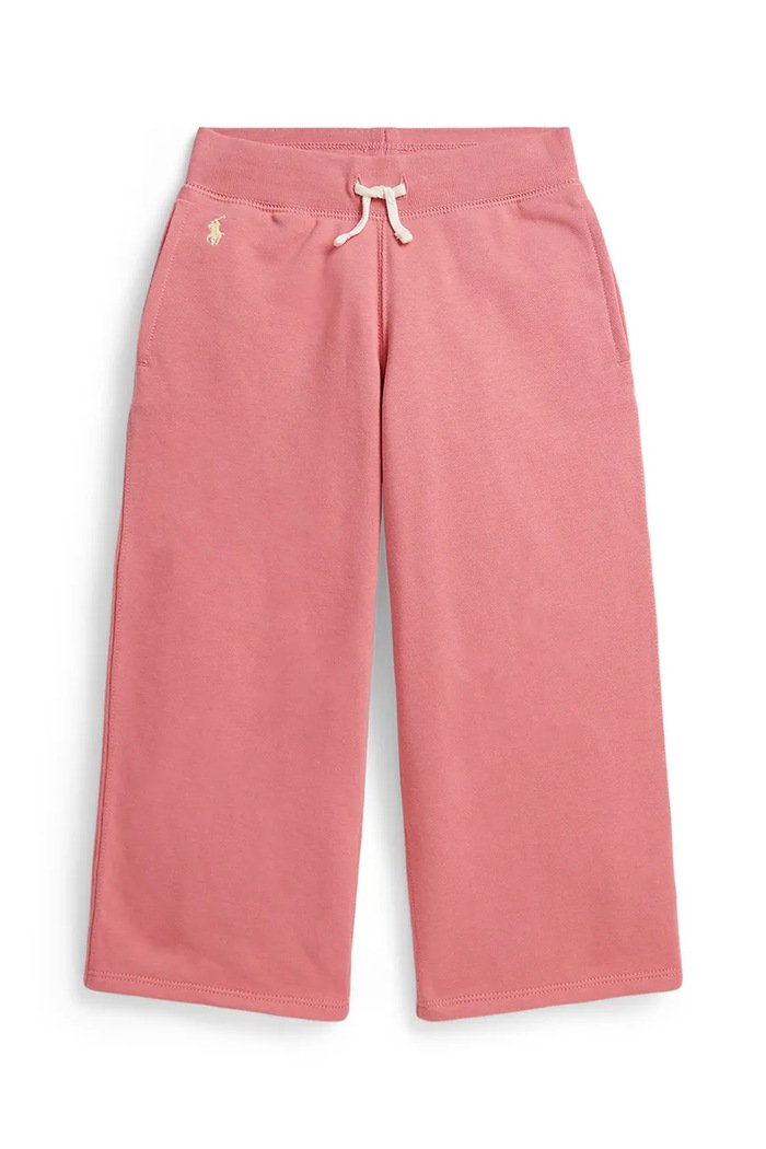 Detské tepláky Polo Ralph Lauren pletenina ružová 312957843502