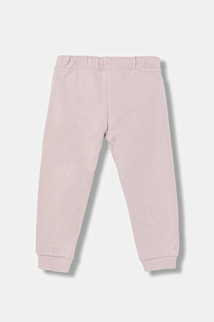United Colors of Benetton pantaloni joggers pentru copii din bumbac 3J70GF01N.P.Stagionale roz SS26