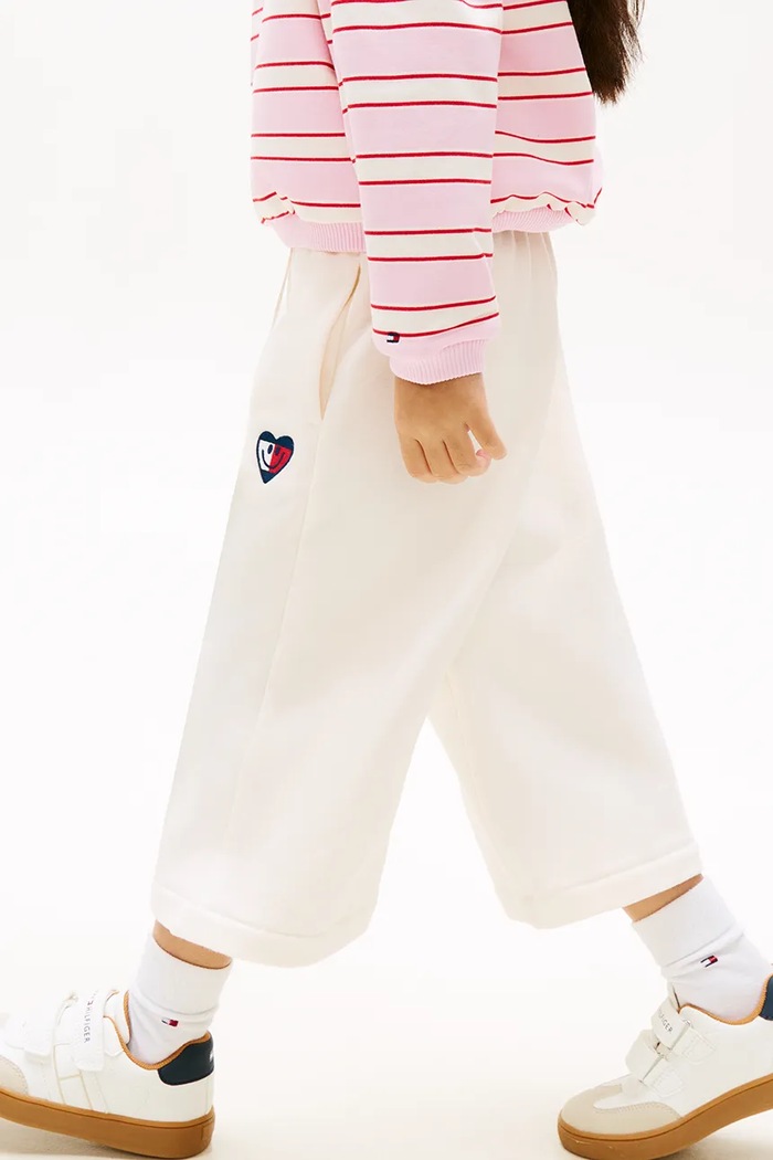 Tommy Hilfiger teplákové nohavice detské bavlnené KG0KG09244.98.122.PPY2 biela