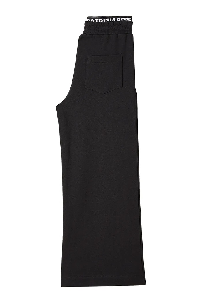 Patrizia Pepe spodnie dresowe bawełniane dziecięce J409 7P0419 czarny SS26
