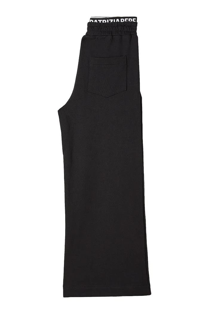 Patrizia Pepe spodnie dresowe bawełniane dziecięce J409 7P0419 czarny SS26
