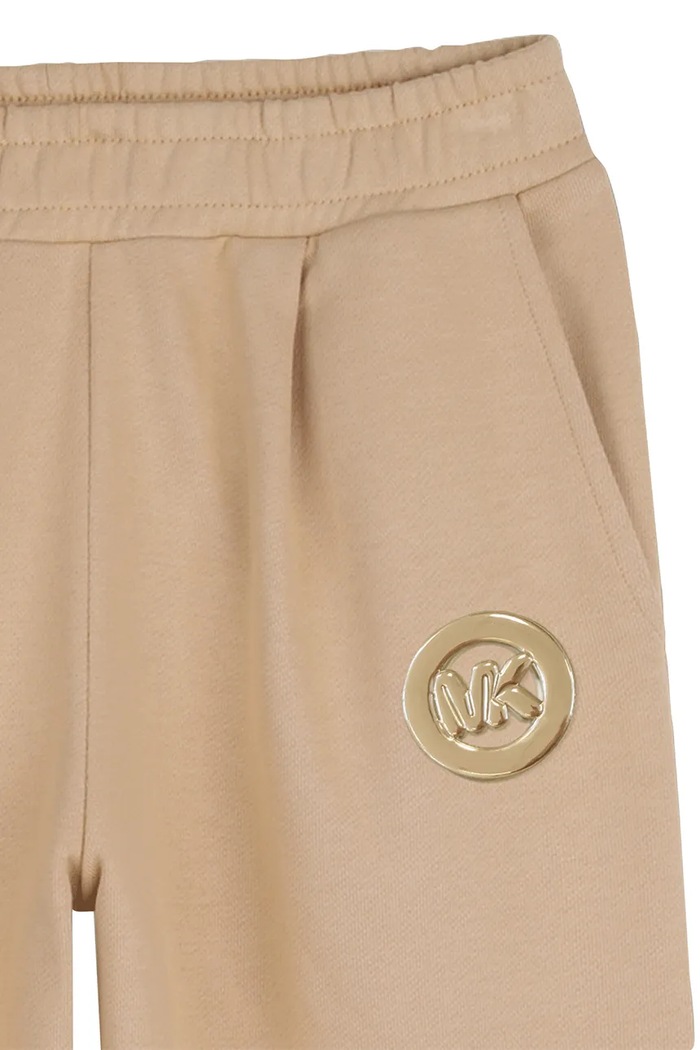 Michael Kors spodnie dresowe bawełniane dziecięce brązowy R30574.114.150