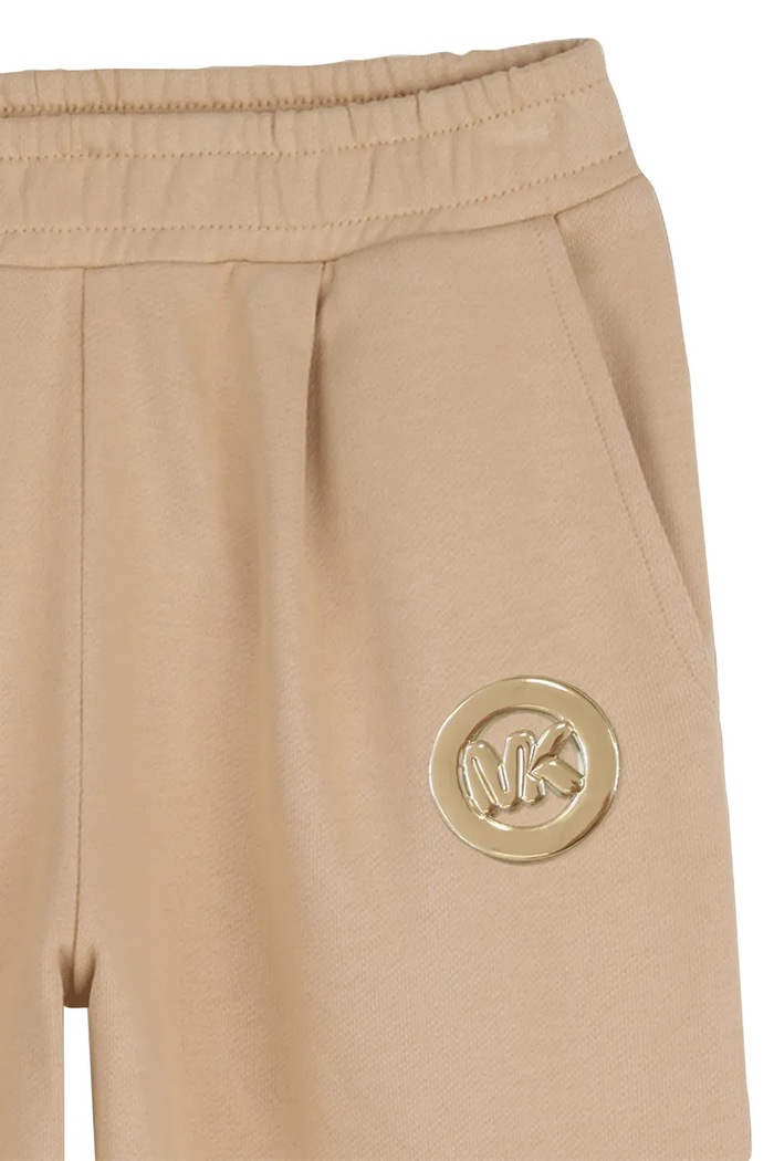 Michael Kors spodnie dresowe bawełniane dziecięce brązowy R30574.156
