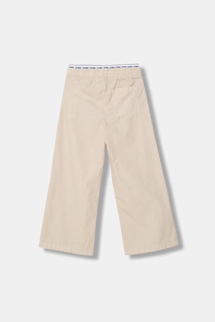 Guess pantaloni wide leg pentru copii din bumbac J6GB06.WHB40.PPY2.M bej SS26