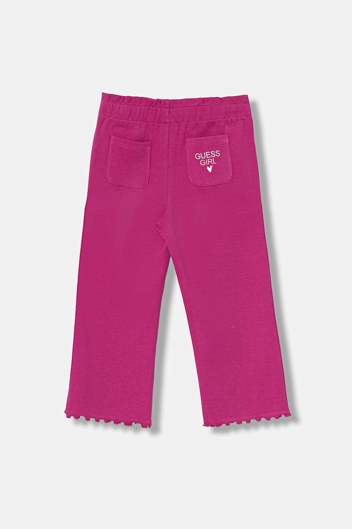 Guess pantaloni de trening pentru femei, din bumbac cu elastan K6GB03.KF384.PPY2.M roz SS26
