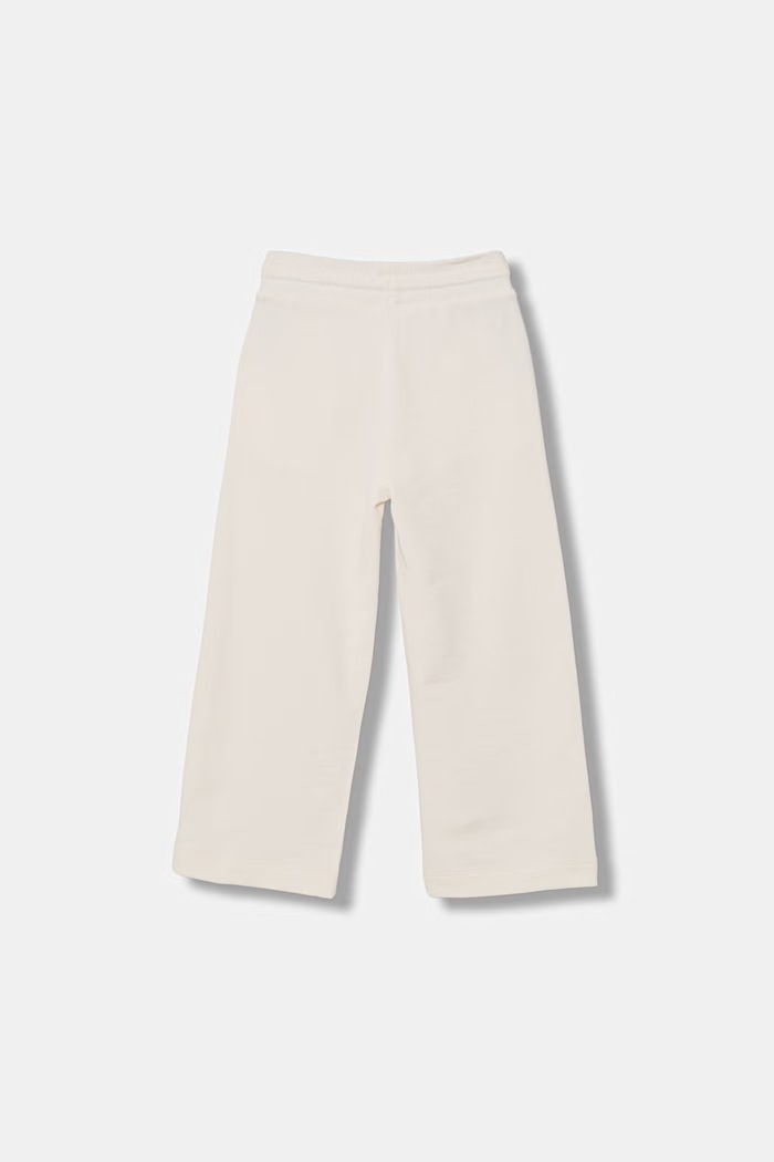United Colors of Benetton nohavice wide leg detské bavlnené 3NBMCF06Y.G.Stagionale béžová SS26