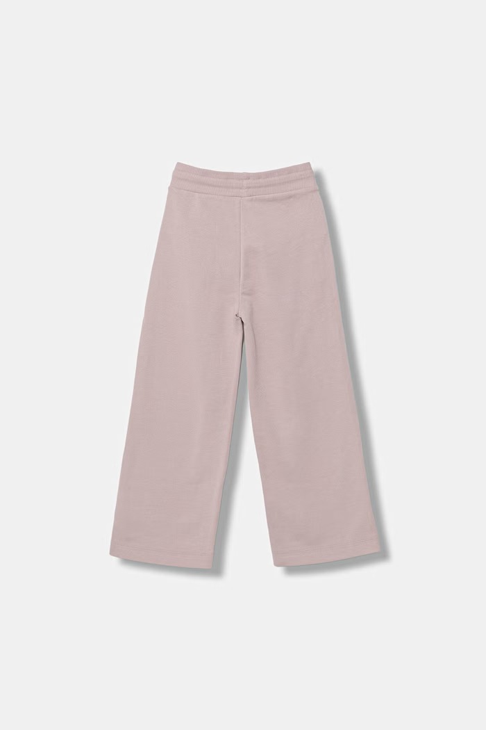United Colors of Benetton nohavice wide leg detské bavlnené 3NBMCF06Y.G.Stagionale ružová SS26