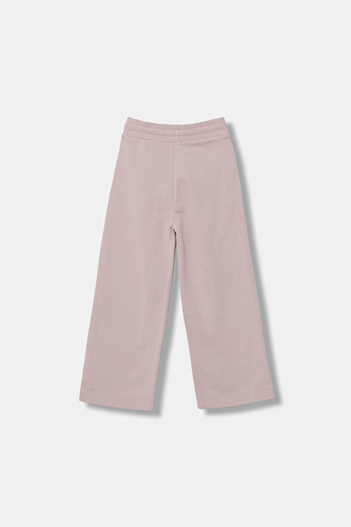 United Colors of Benetton nohavice wide leg detské bavlnené 3NBMCF06Y.G.Stagionale ružová SS26